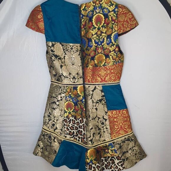 Multicolor Patchwork Dress - Picture 11 of 14